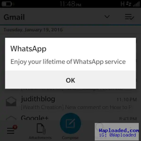 WhatsApp is Finally Free For Life